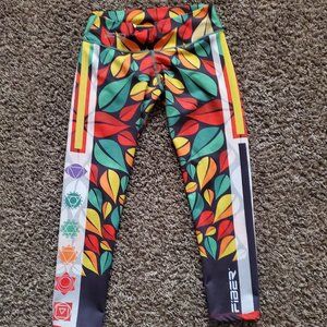 Fiber brand  Chackras design colombian style leggins s/m